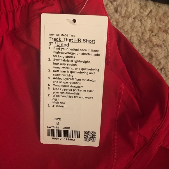 Lululemon high rise track that shorts - Picture 2 of 6